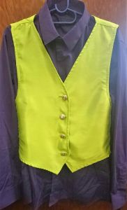 Adult Male Costumes to Hire - The Joker- purple shirt & green waistcoat